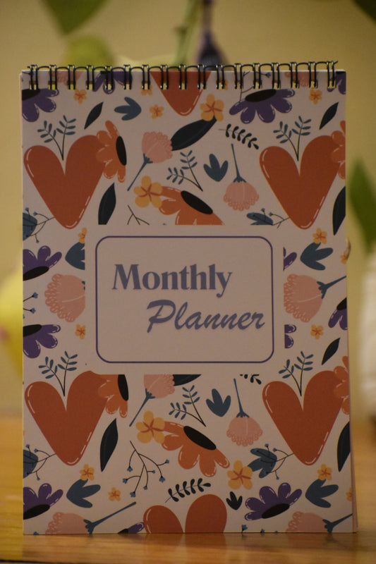 Monthly planner undated